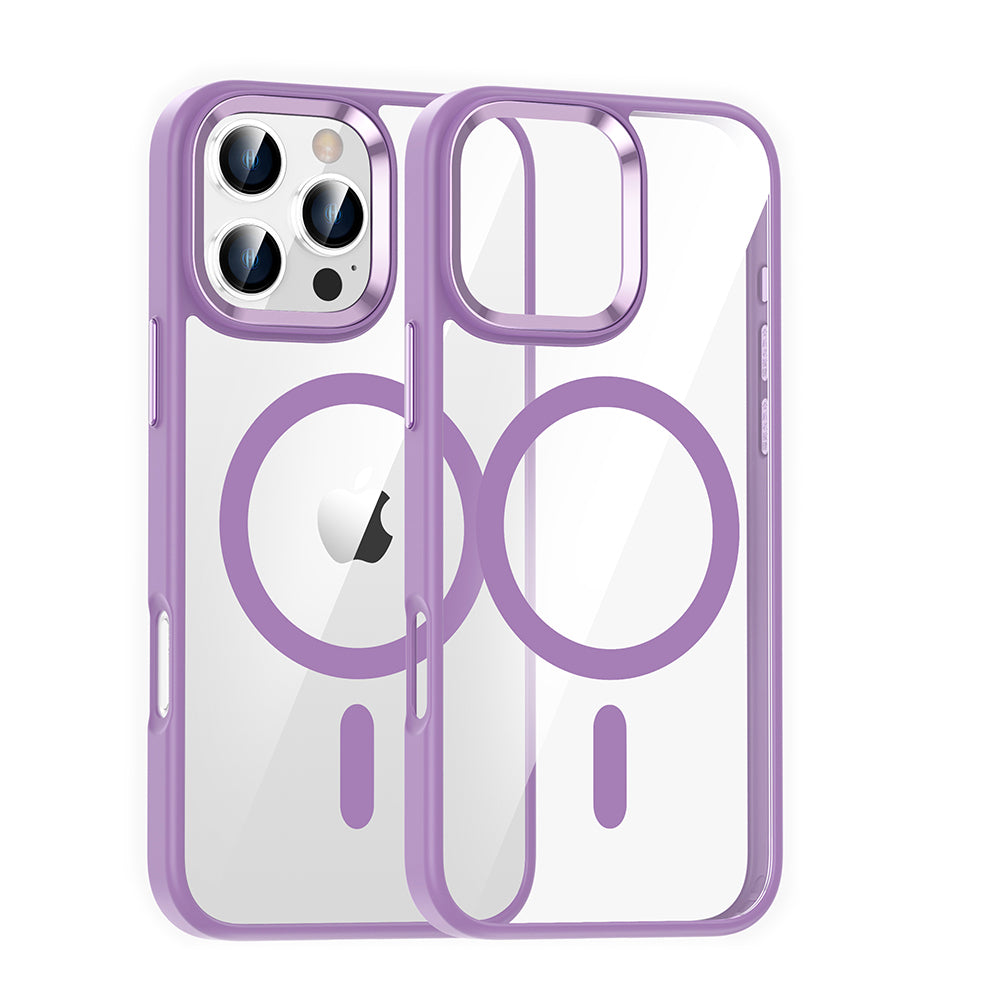 Highly transparent soft frame magnetic mobile phone protective case